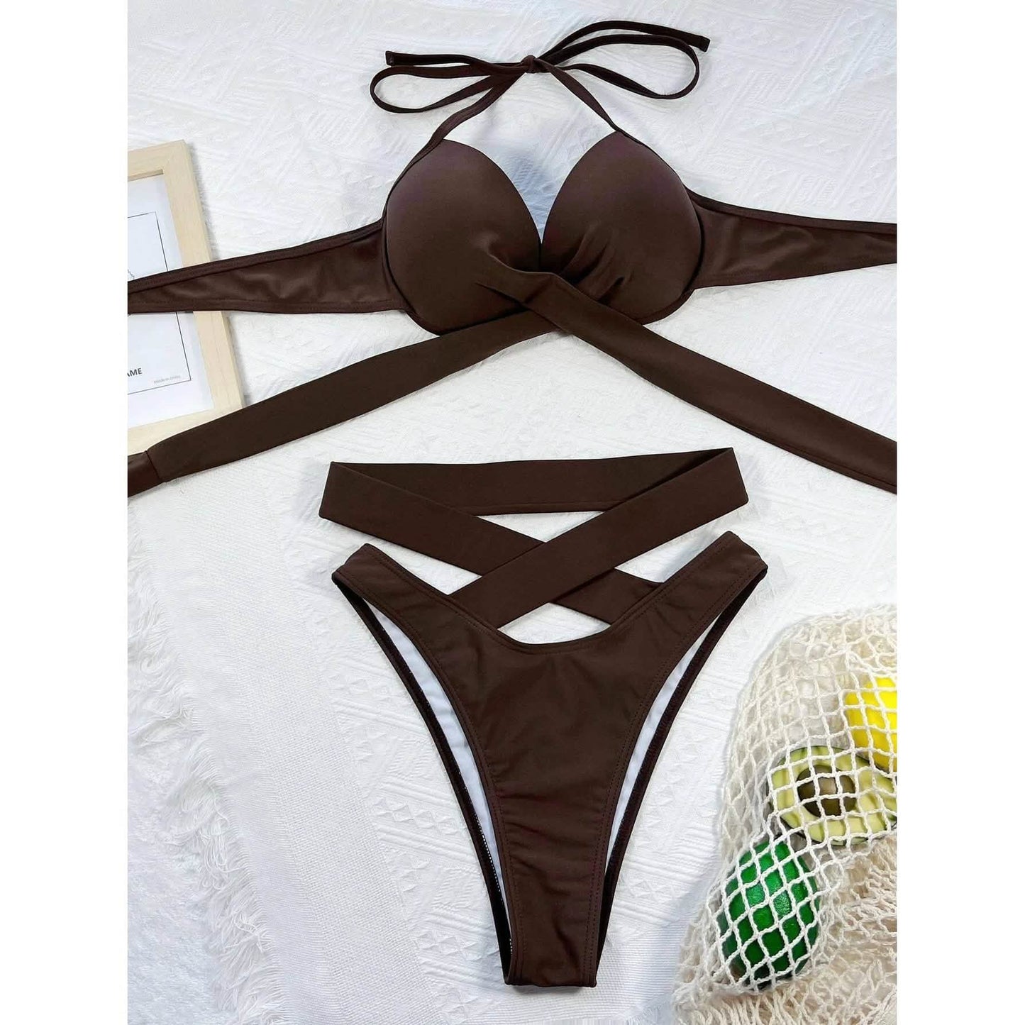 Criss-Cross Wickel-Push-up-Bikini
