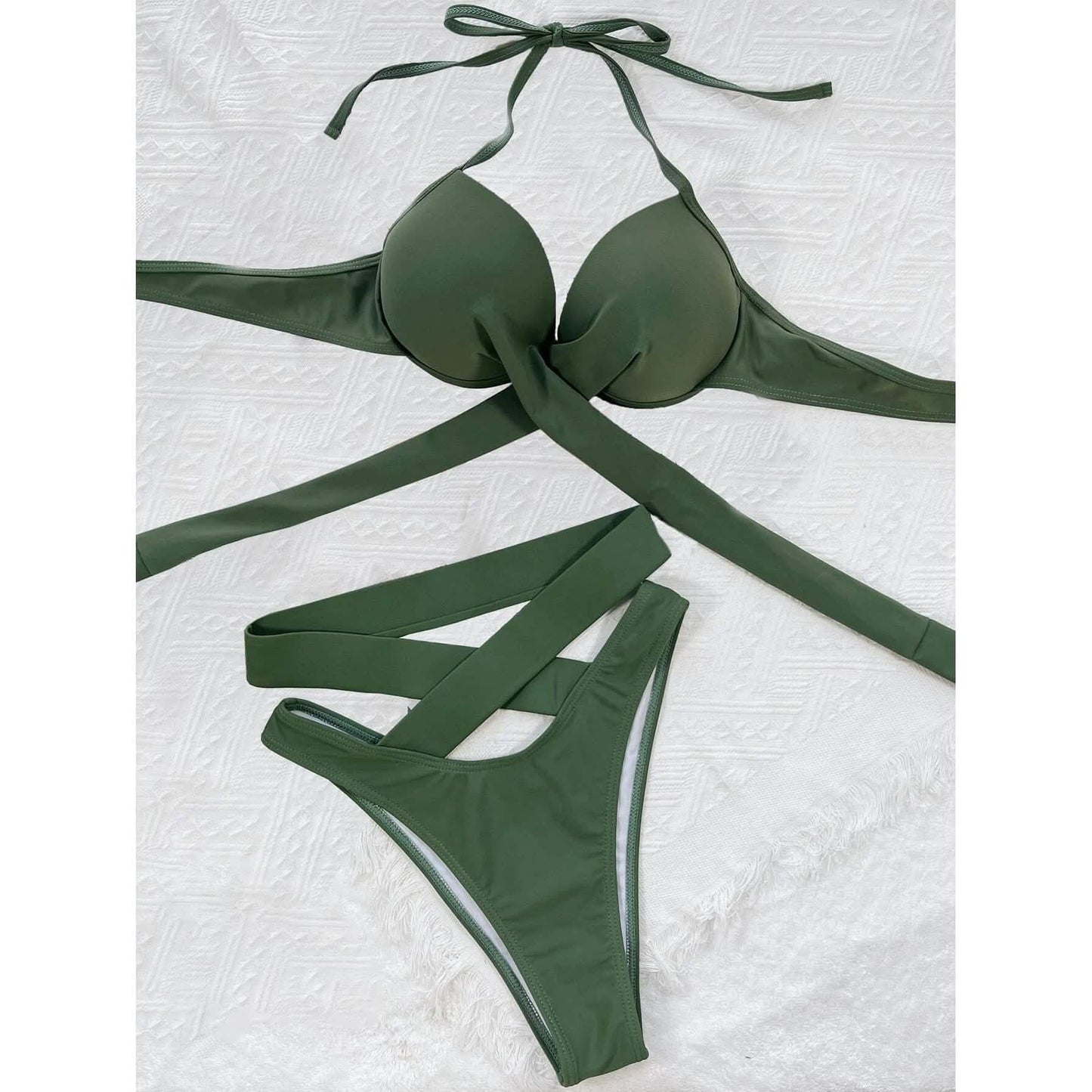 Criss-Cross Wickel-Push-up-Bikini