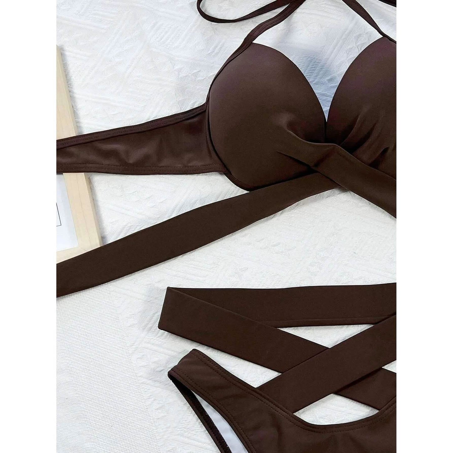 Criss-Cross Wickel-Push-up-Bikini