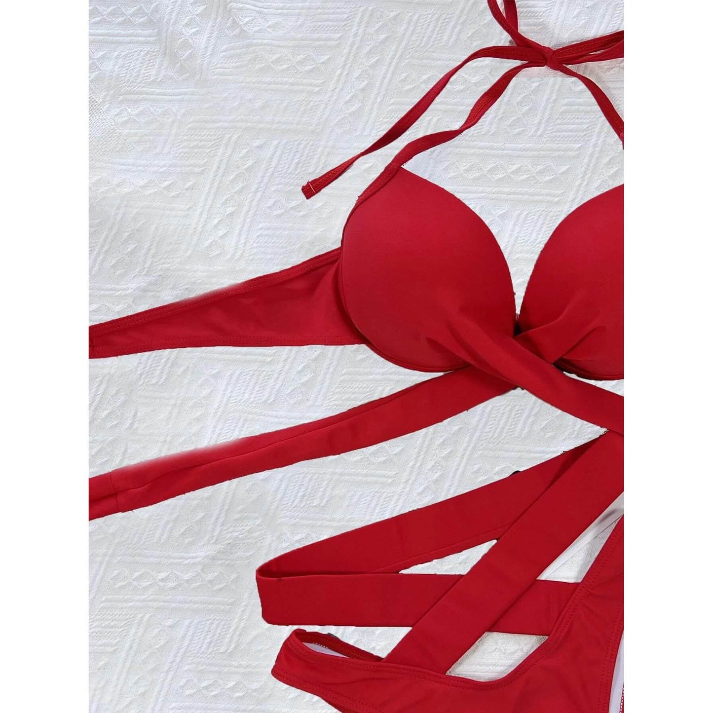 Criss-Cross Wickel-Push-up-Bikini