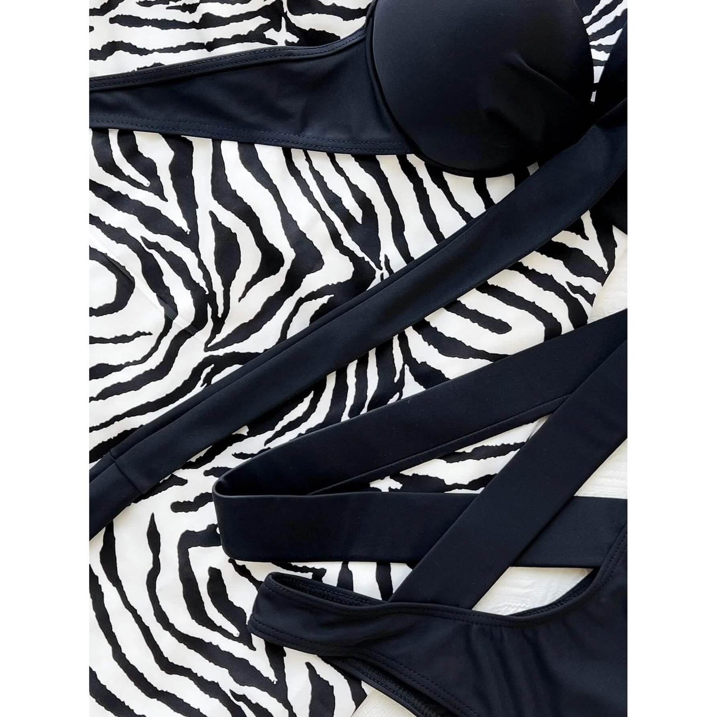 Criss-Cross Wickel-Push-up-Bikini
