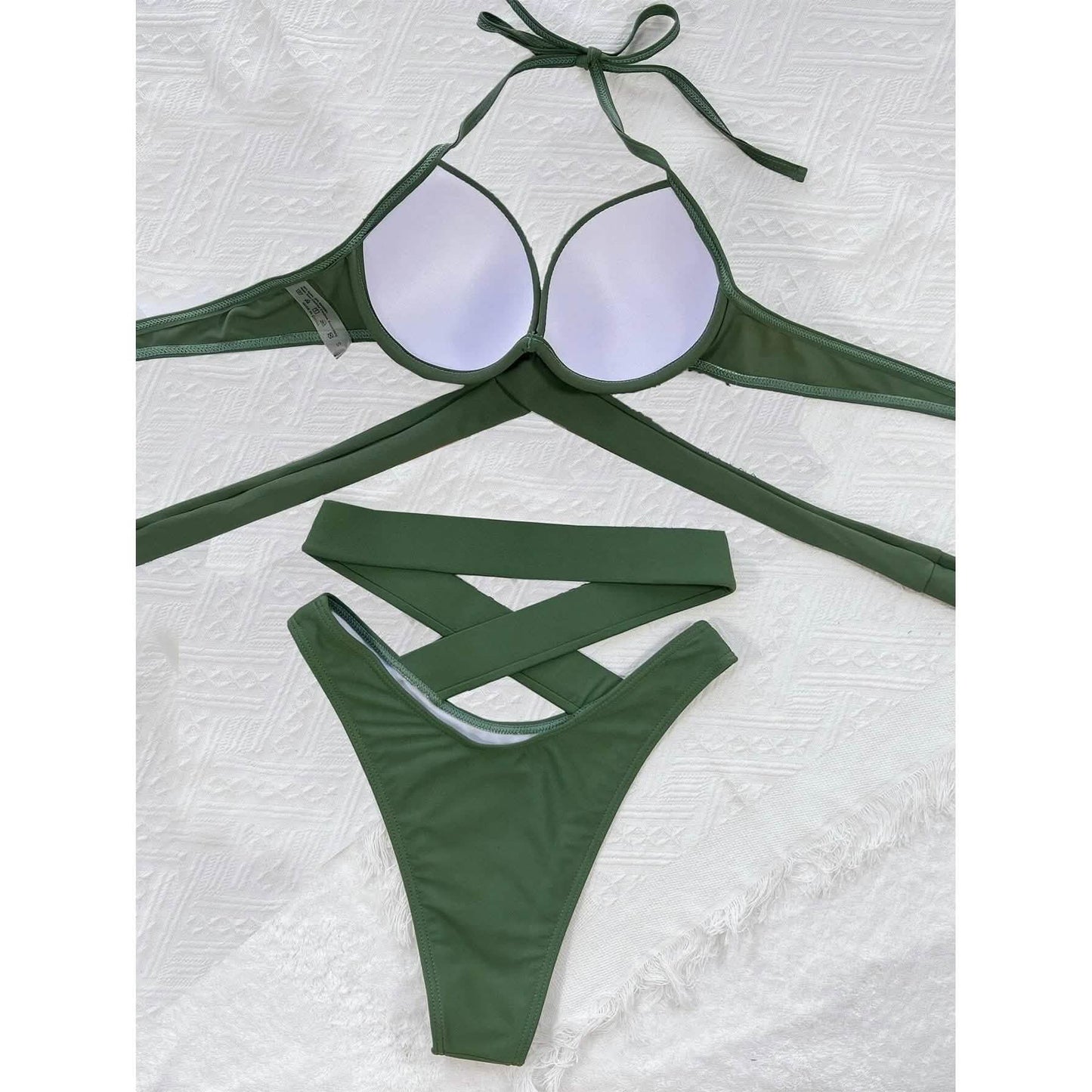 Criss-Cross Wickel-Push-up-Bikini