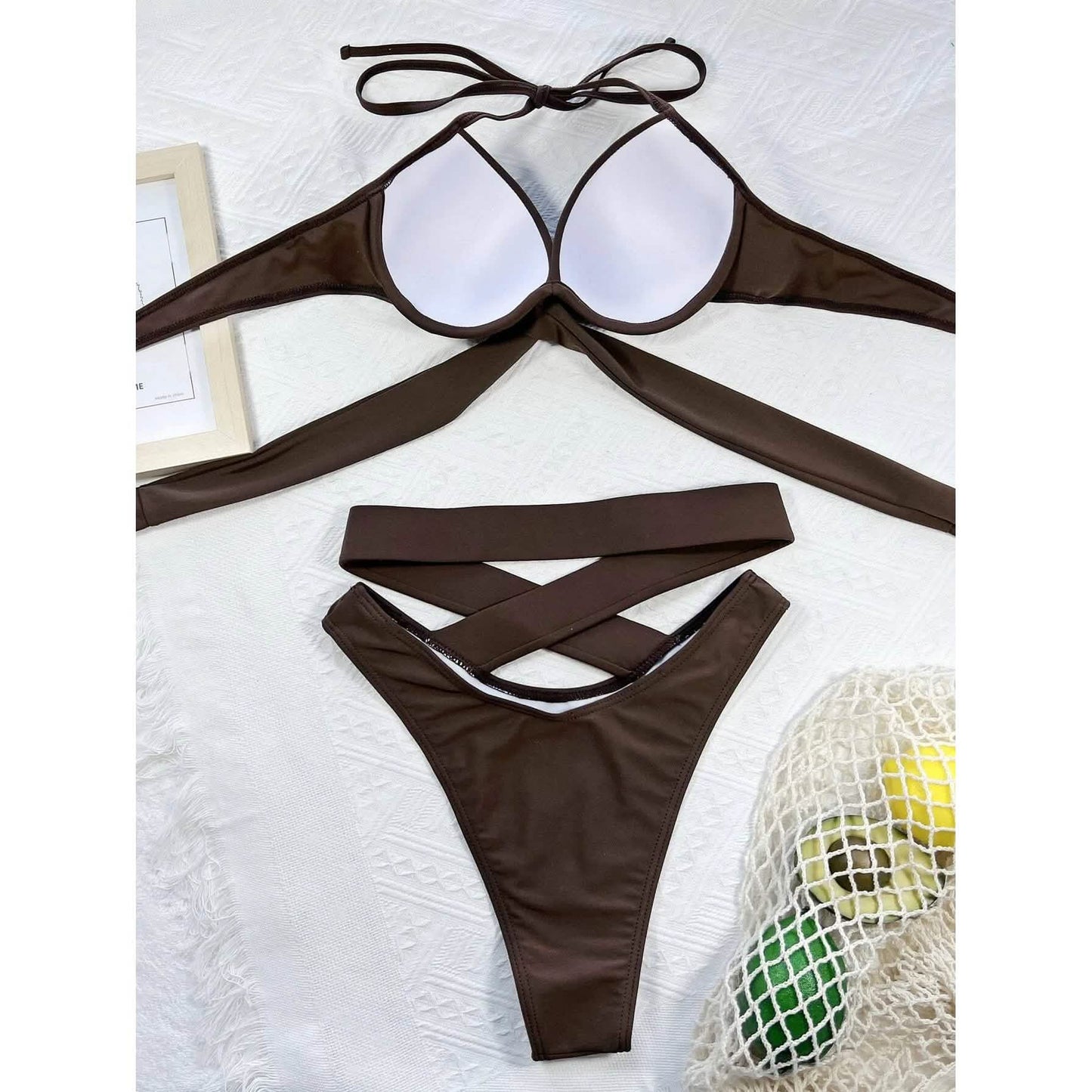 Criss-Cross Wickel-Push-up-Bikini