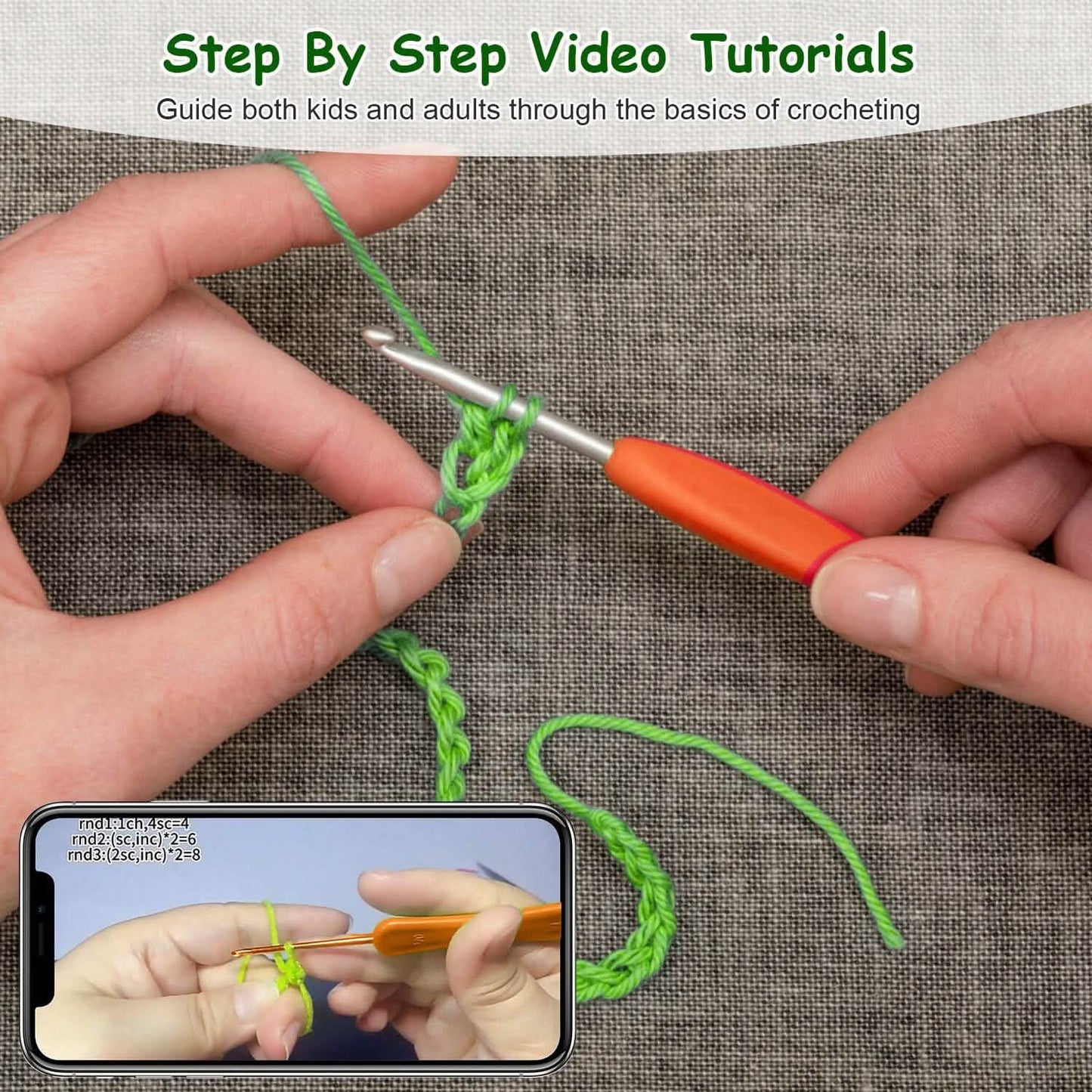 Häkelset für Anfänger DIY Strickzubehör