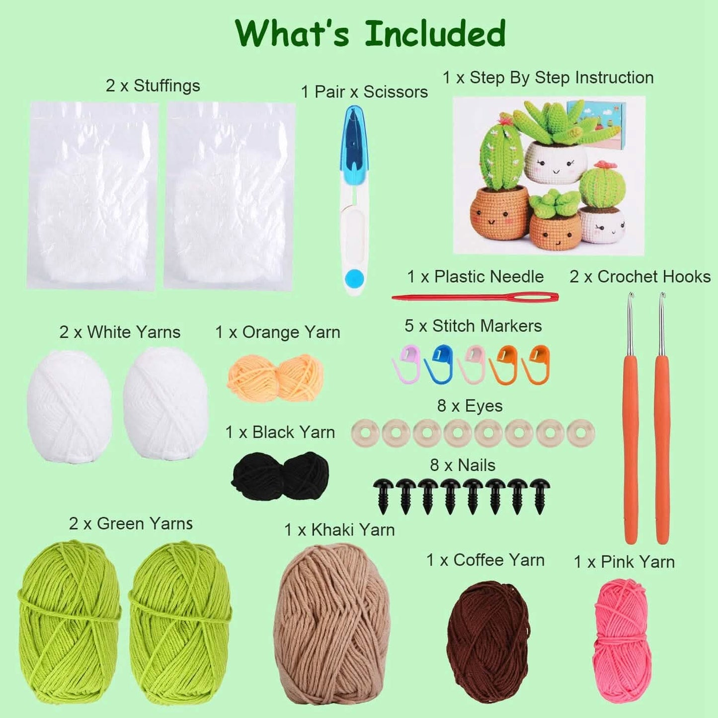 Häkelset für Anfänger DIY Strickzubehör
