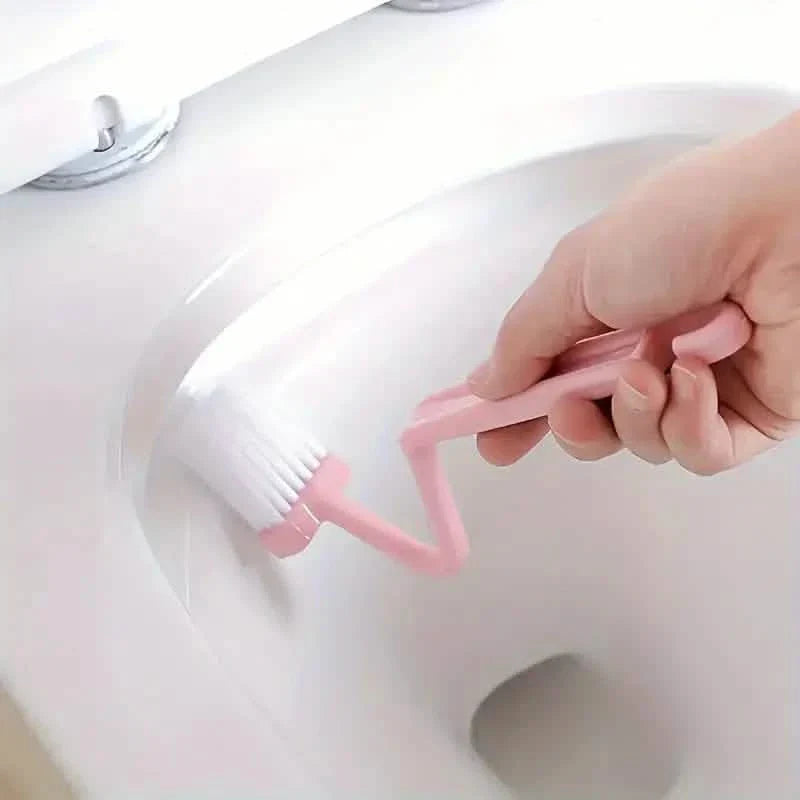 Gebogene Grifffunktion Toilettenspaltenreinigungsbürste