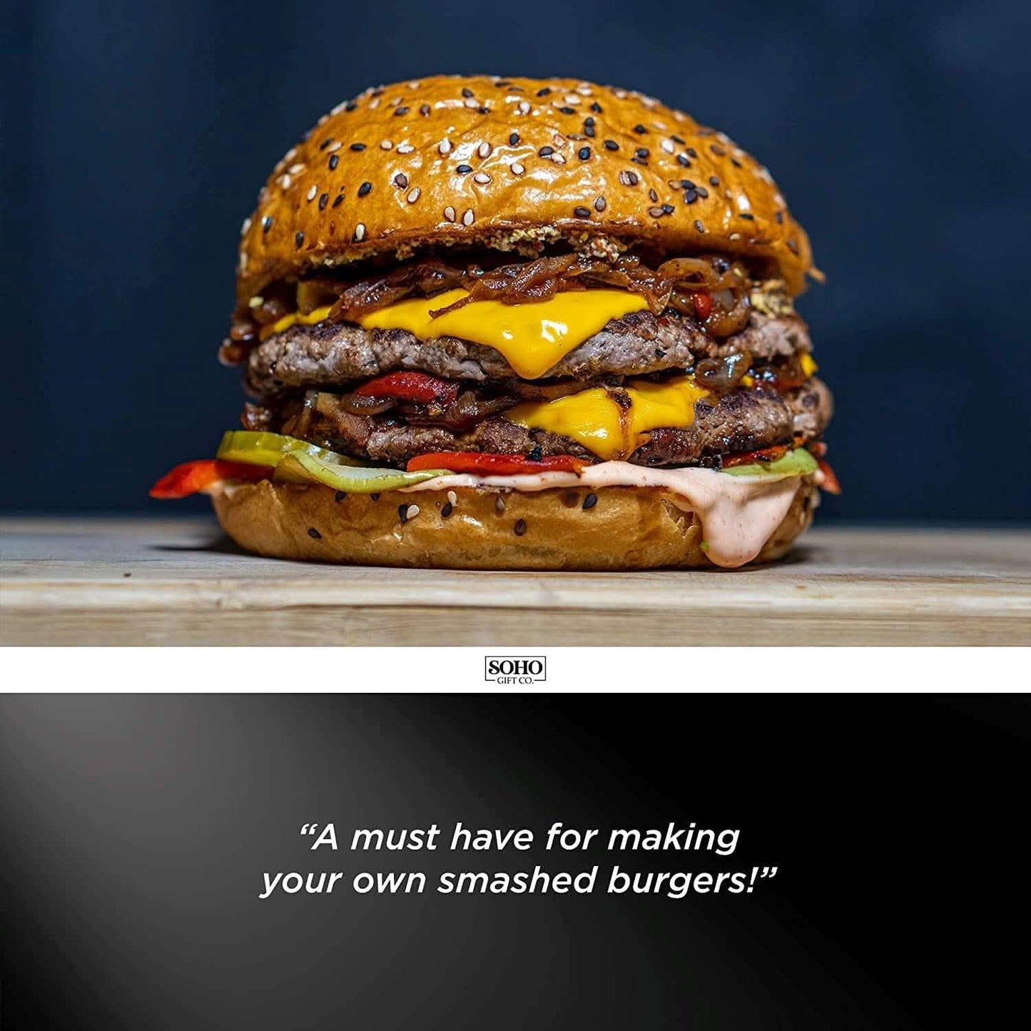DAD The Grill Boss BBQ-Presse Grillpresse aus Edelstahl für Smash Burger
