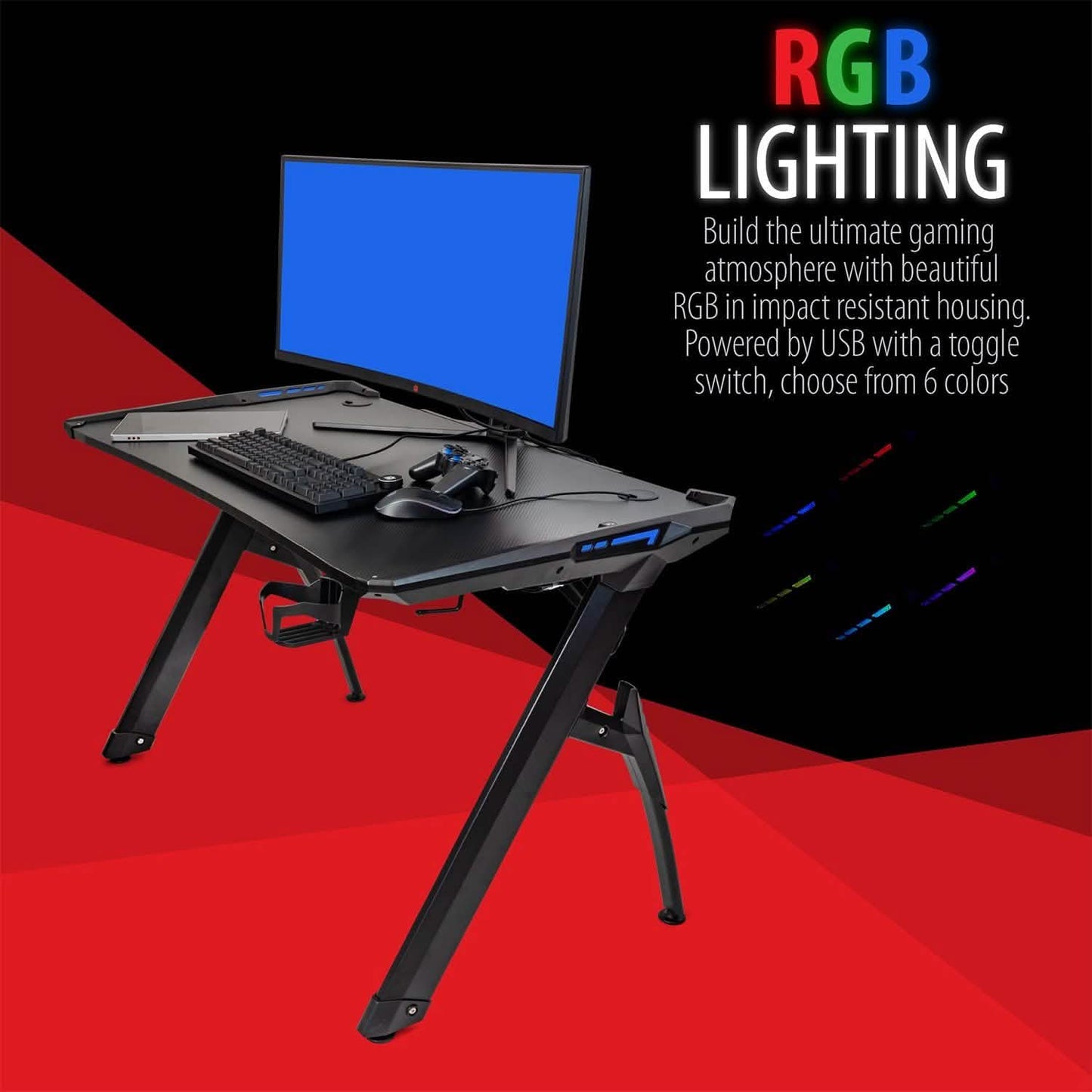 Deco Gear 47 LED-Gaming-Schreibtisch