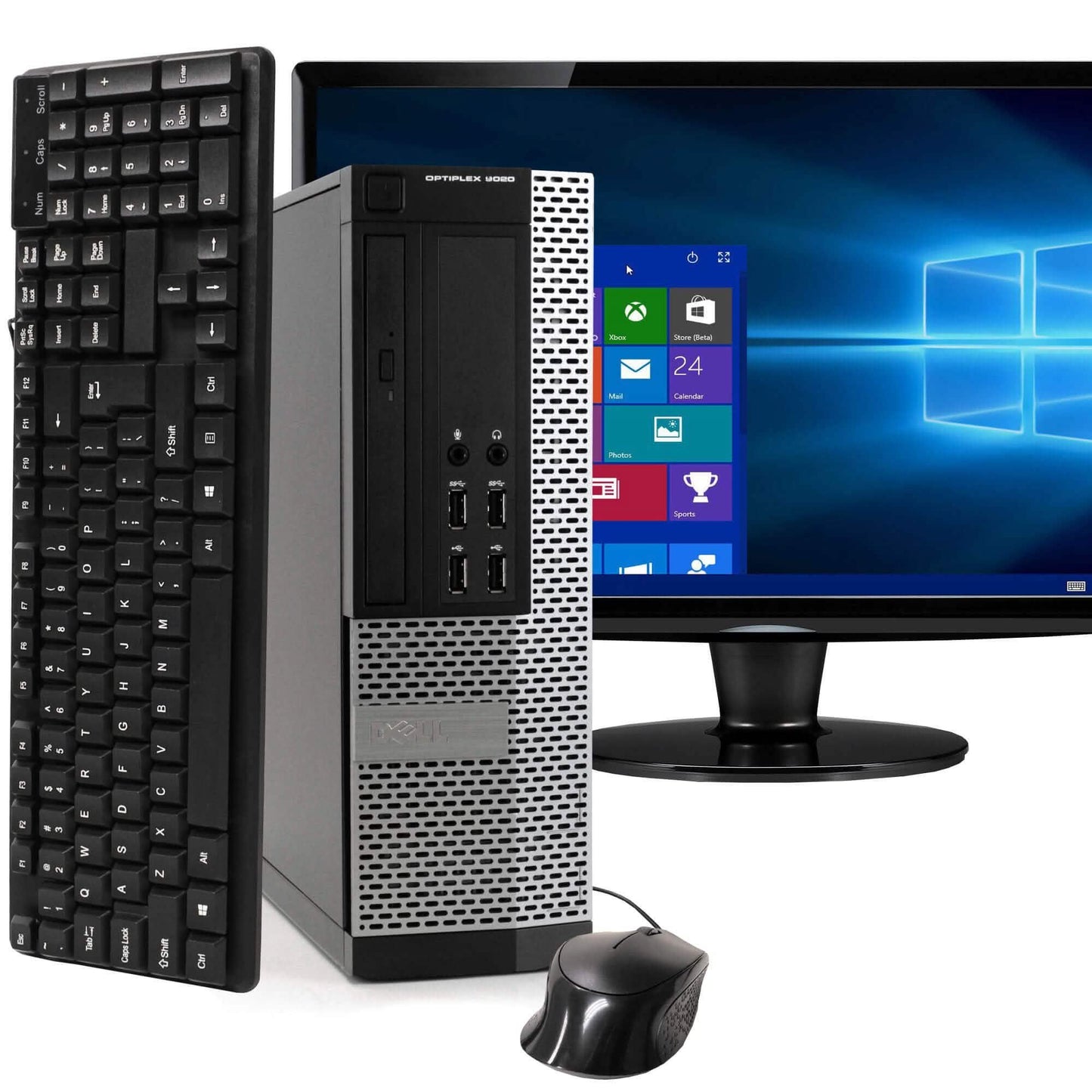 Dell OptiPlex 9020 Desktop Computer PC - Intel i5 Quad Core Gen 4 500GB SATA Festplatte (Generalüberholt)