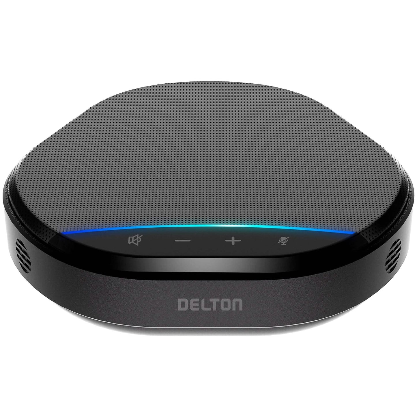Delton C3900 USB Konferenzlautsprecher und Mikrofon, KI-Geräuschunterdrückung, 5W Lautsprecher, 4,9 m Reichweite, 360° Sprachaufnahme Konferenzlautsprecher für Büro, Zuhause, Online-Meetings und mehr - Schwarz