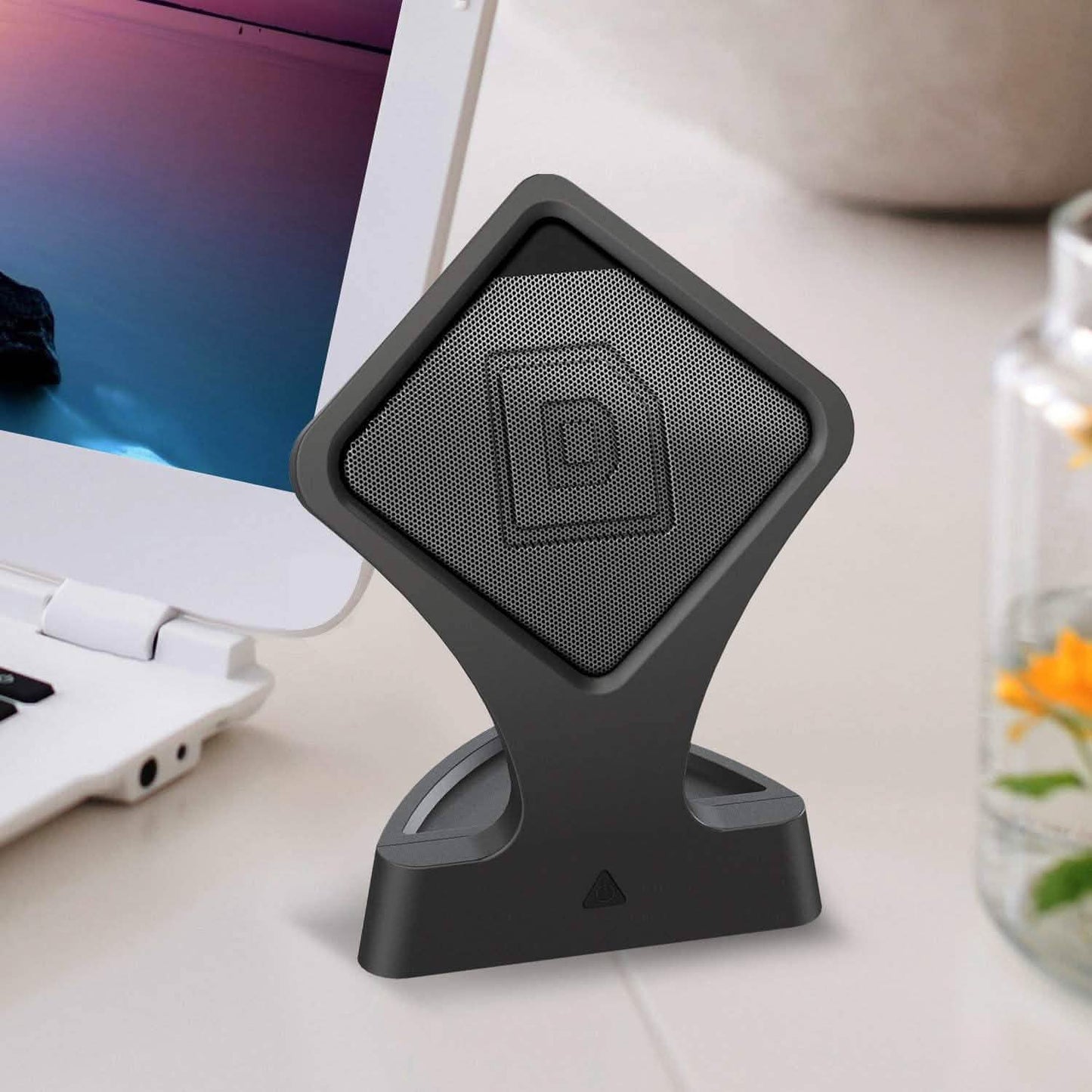 Delton Tragbarer Lautsprecher mit lautem Stereoklang, Bass mit BT v4.2 und integriertem Mikrofon