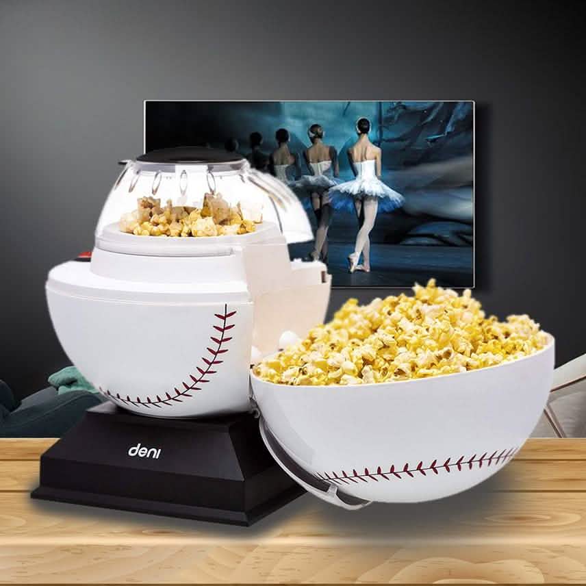 Deni Popcorn Maker Baseball Heißluft-Popcornmaschine