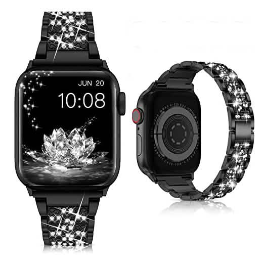 Diamant Strass Edelstahl Metall Armband