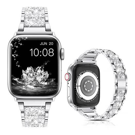 Diamant Strass Edelstahl Metall Armband