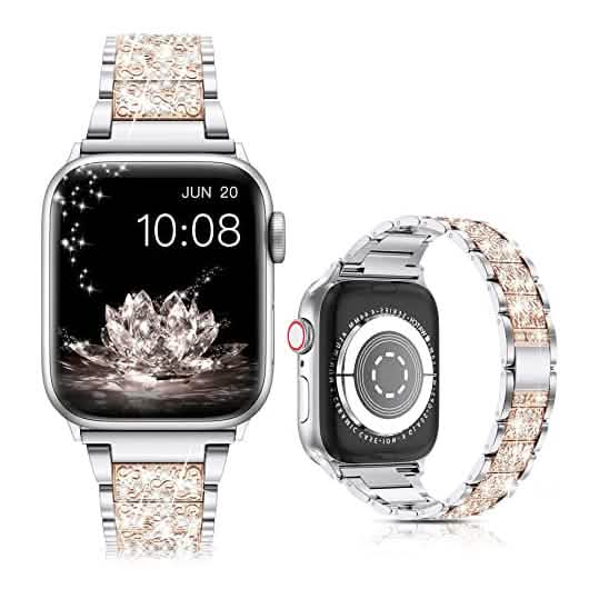 Diamant Strass Edelstahl Metall Armband