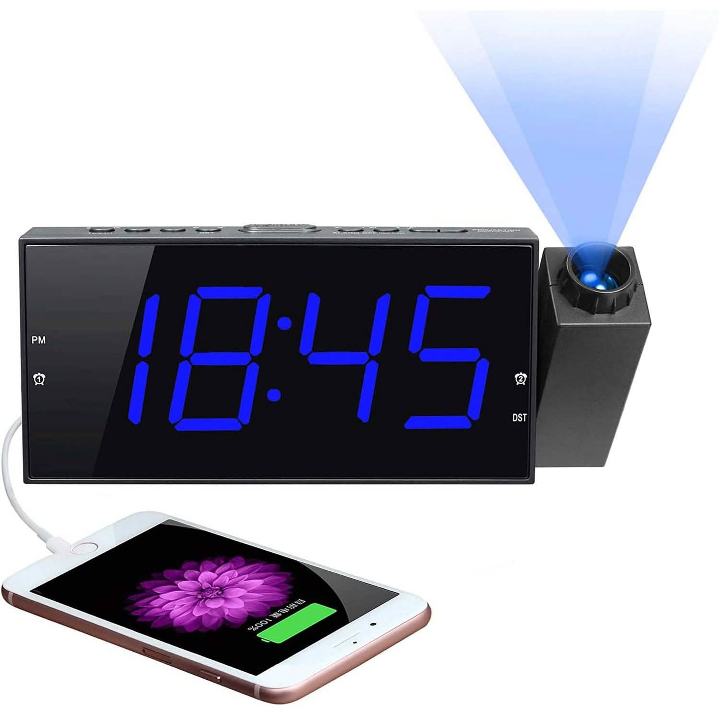 Digitaler Radiowecker mit Projektionsfunktion