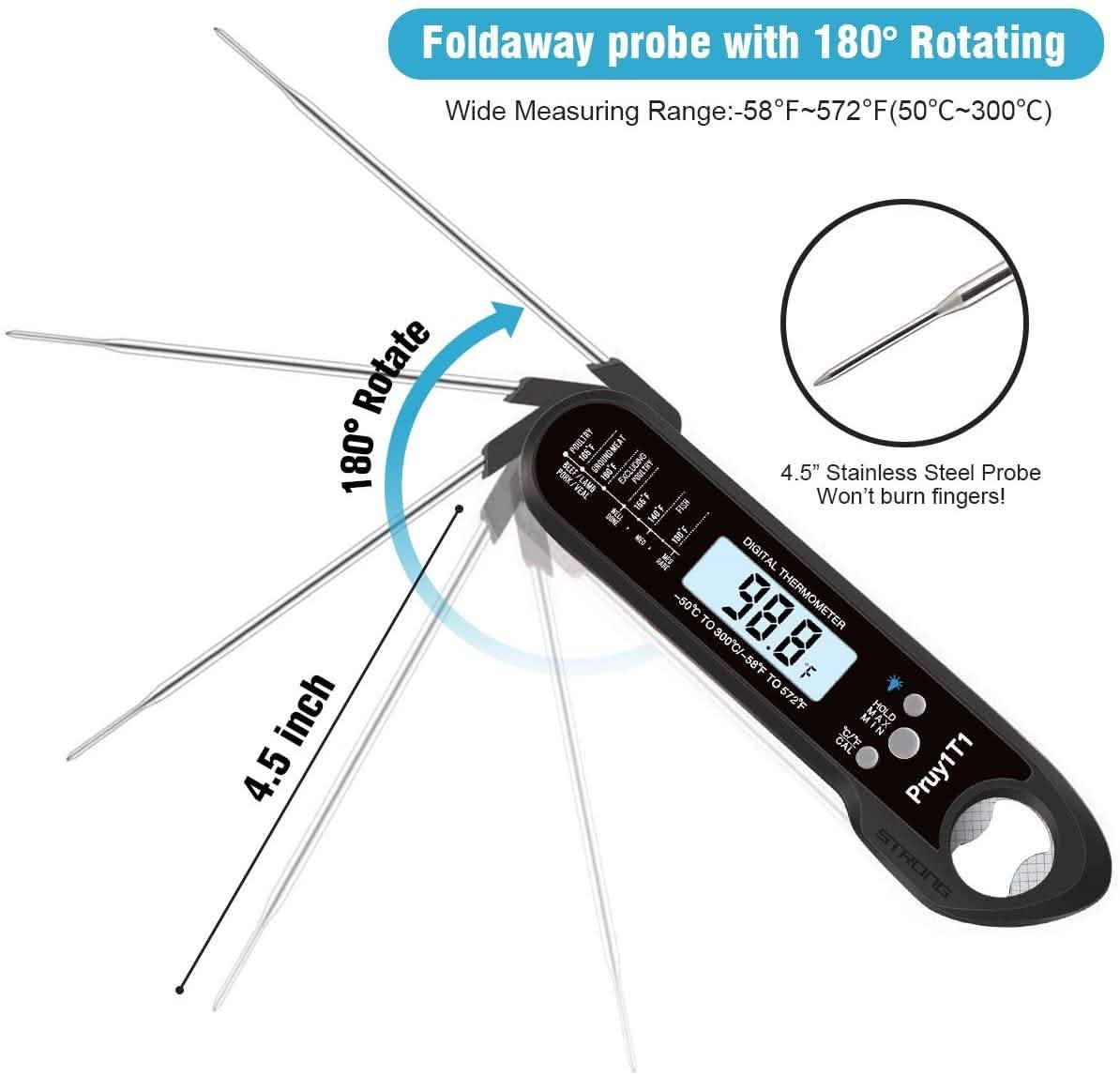 Digitales Bratenthermometer mit Sofortanzeige