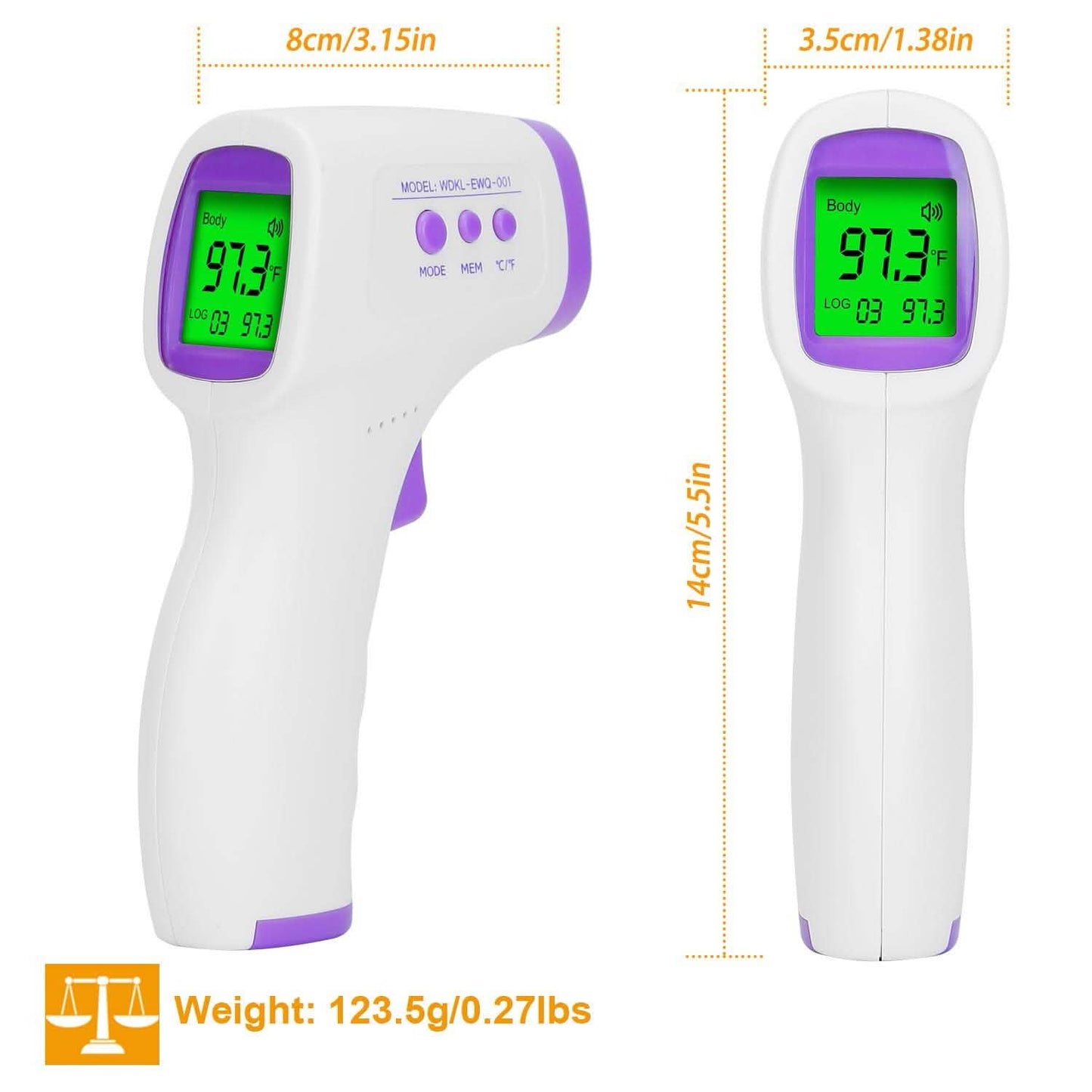 Digitales berührungsloses Infrarot-Thermometer