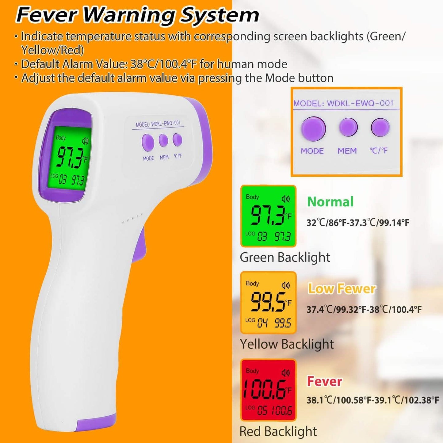 Digitales berührungsloses Infrarot-Thermometer