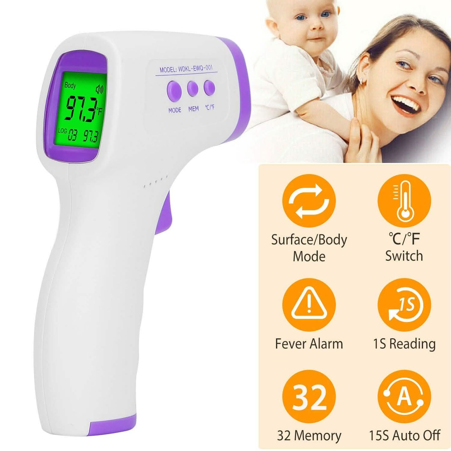 Digitales berührungsloses Infrarot-Thermometer