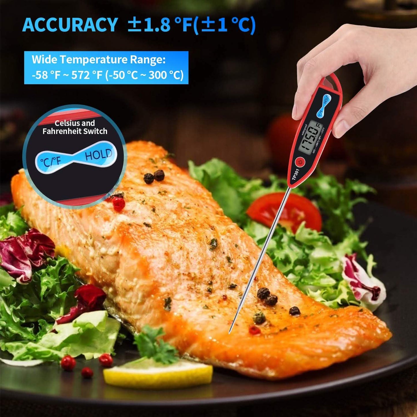 Digitales Wasser-Lebensmittel-Thermometer