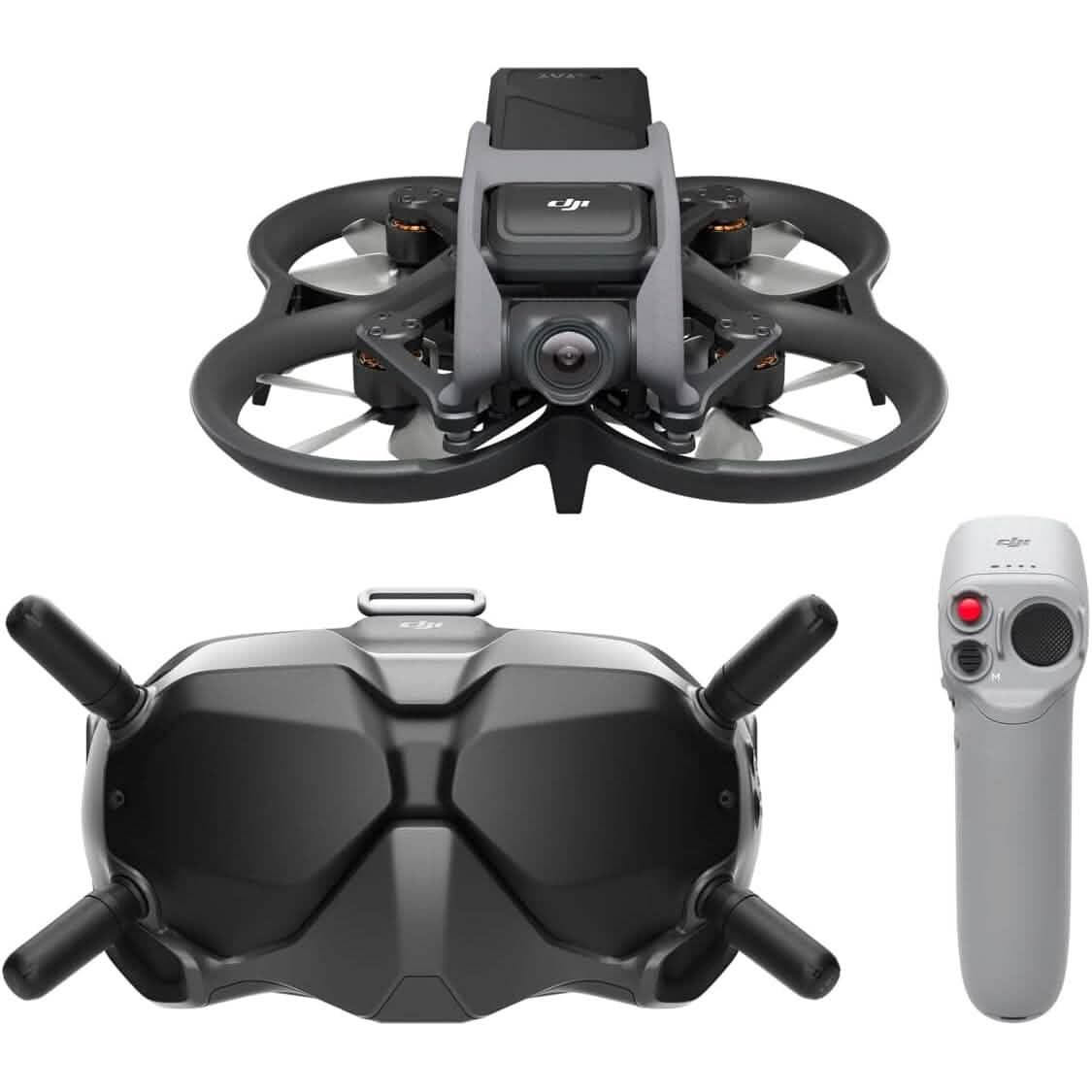 DJI Avata Fly Smart Combo (DJI FPV Goggles V2) – FPV-Drohne Quadrocopter mit stabilisiertem 4K-Video (Generalüberholt)