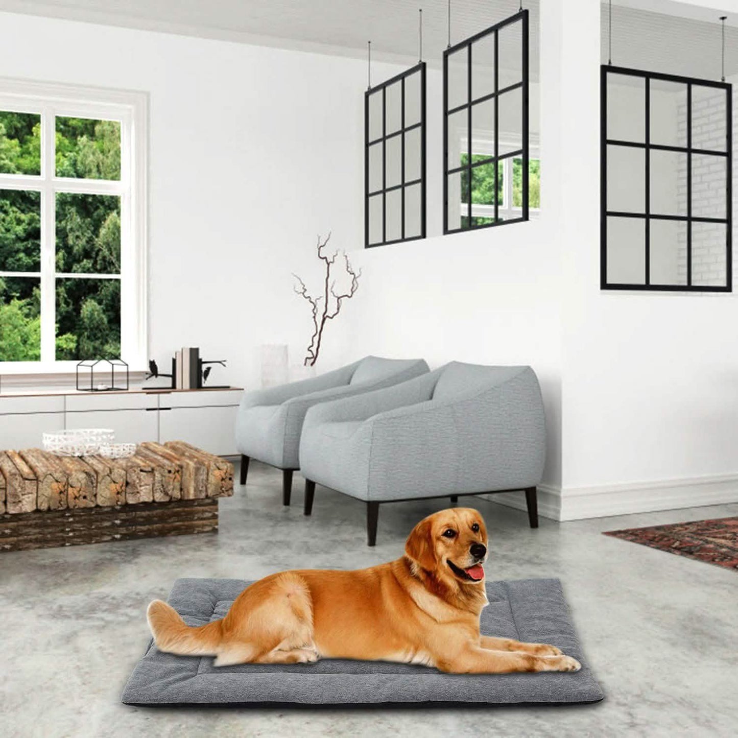 Hundebettmatte Bequemes Vlies Wendekissen