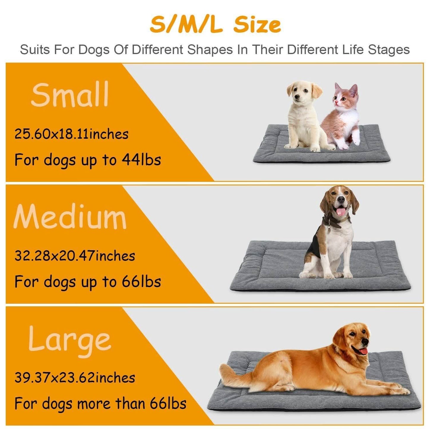 Hundebettmatte Bequemes Vlies Wendekissen