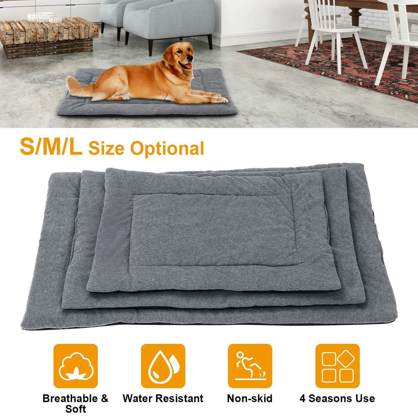 Hundebettmatte Bequemes Vlies Wendekissen