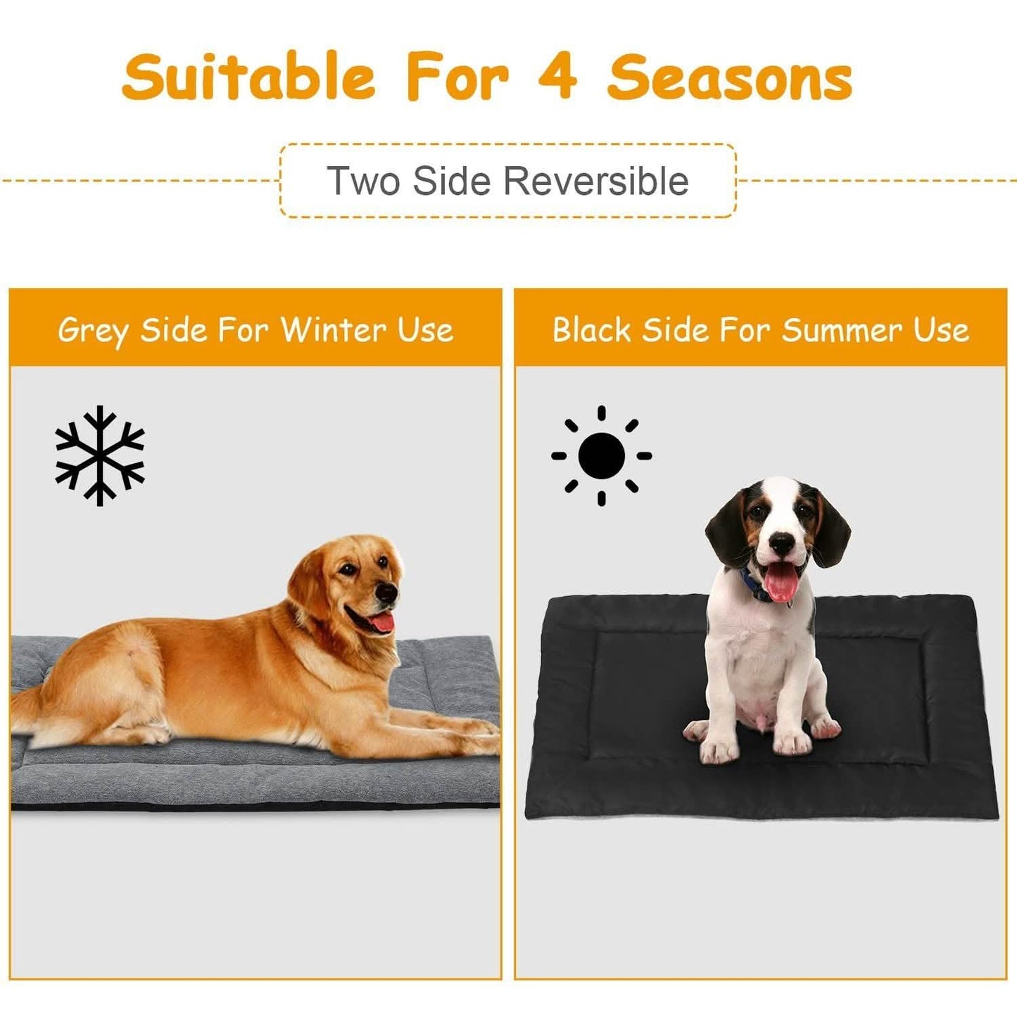 Hundebettmatte Bequemes Vlies Wendekissen