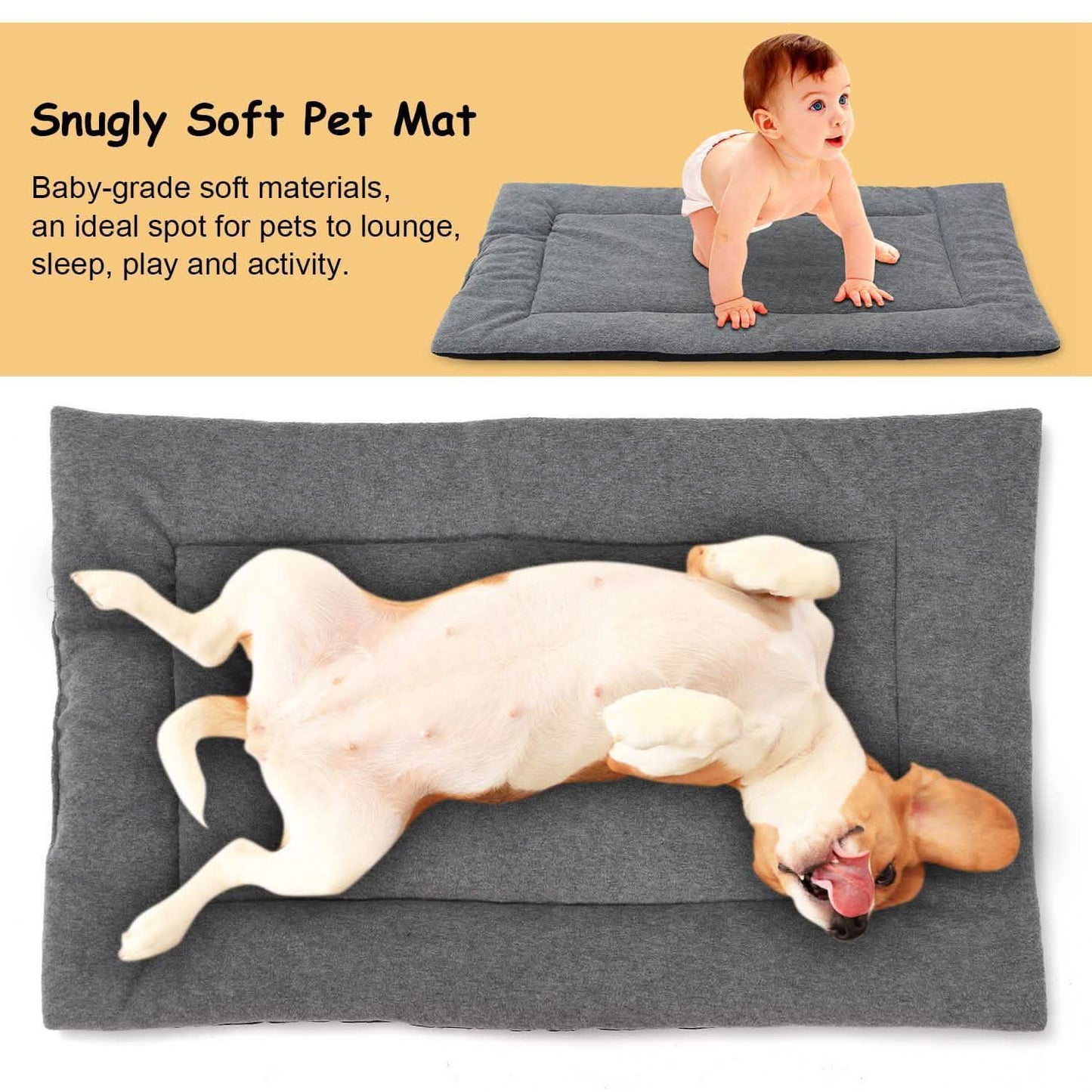 Hundebettmatte Bequemes Vlies Wendekissen