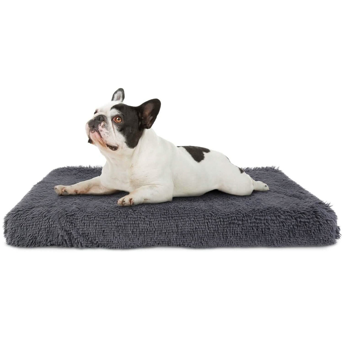 Hundebett Weiches Plüschkissen Gemütliche Warme Haustier-Käfigmatte Hundeteppich