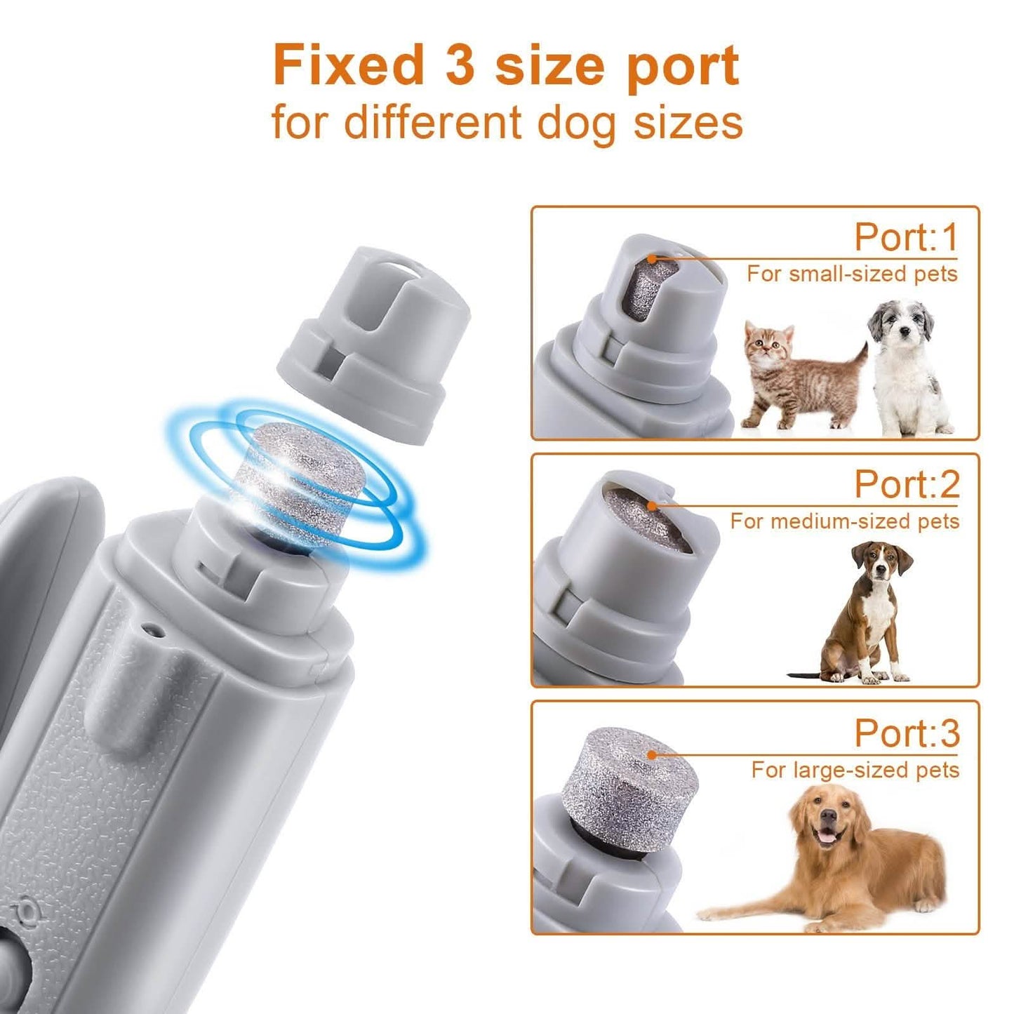 Hunde-Katzen-Nagelschneider-Schleifer mit LED-Licht