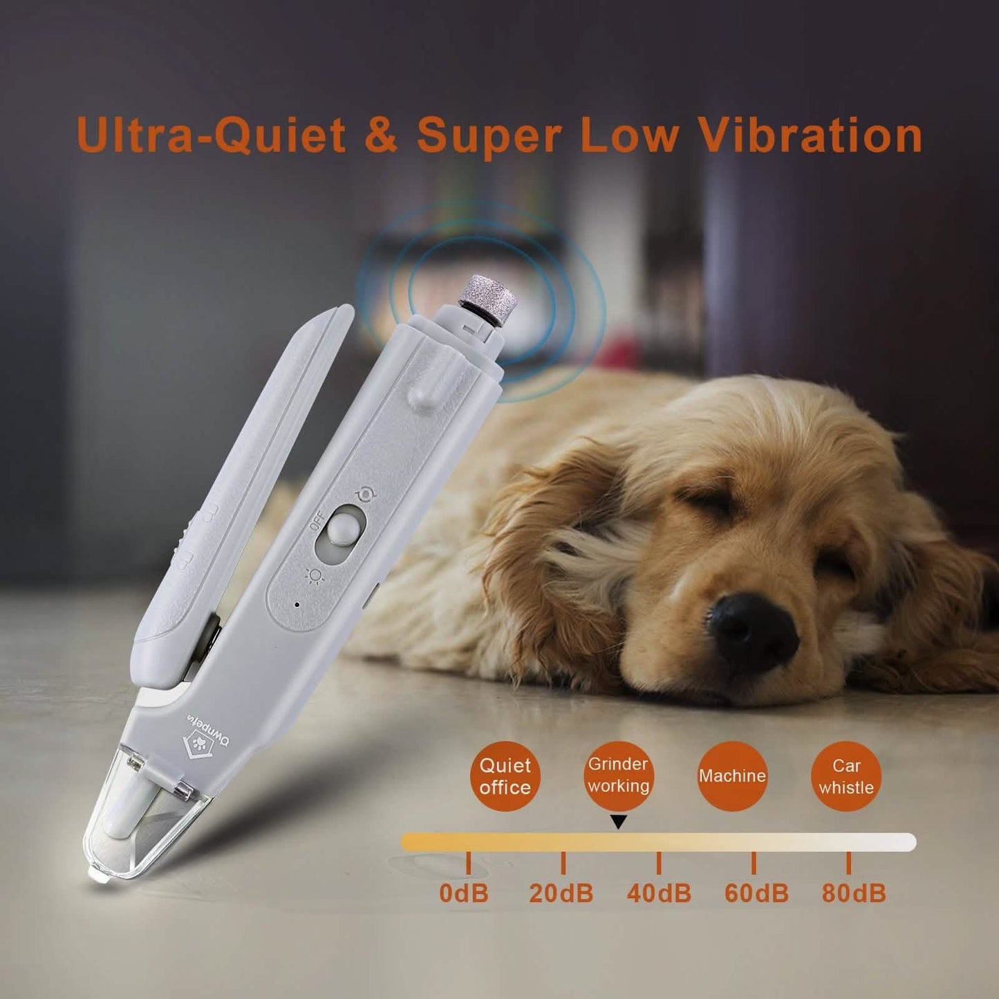 Hunde-Katzen-Nagelschneider-Schleifer mit LED-Licht