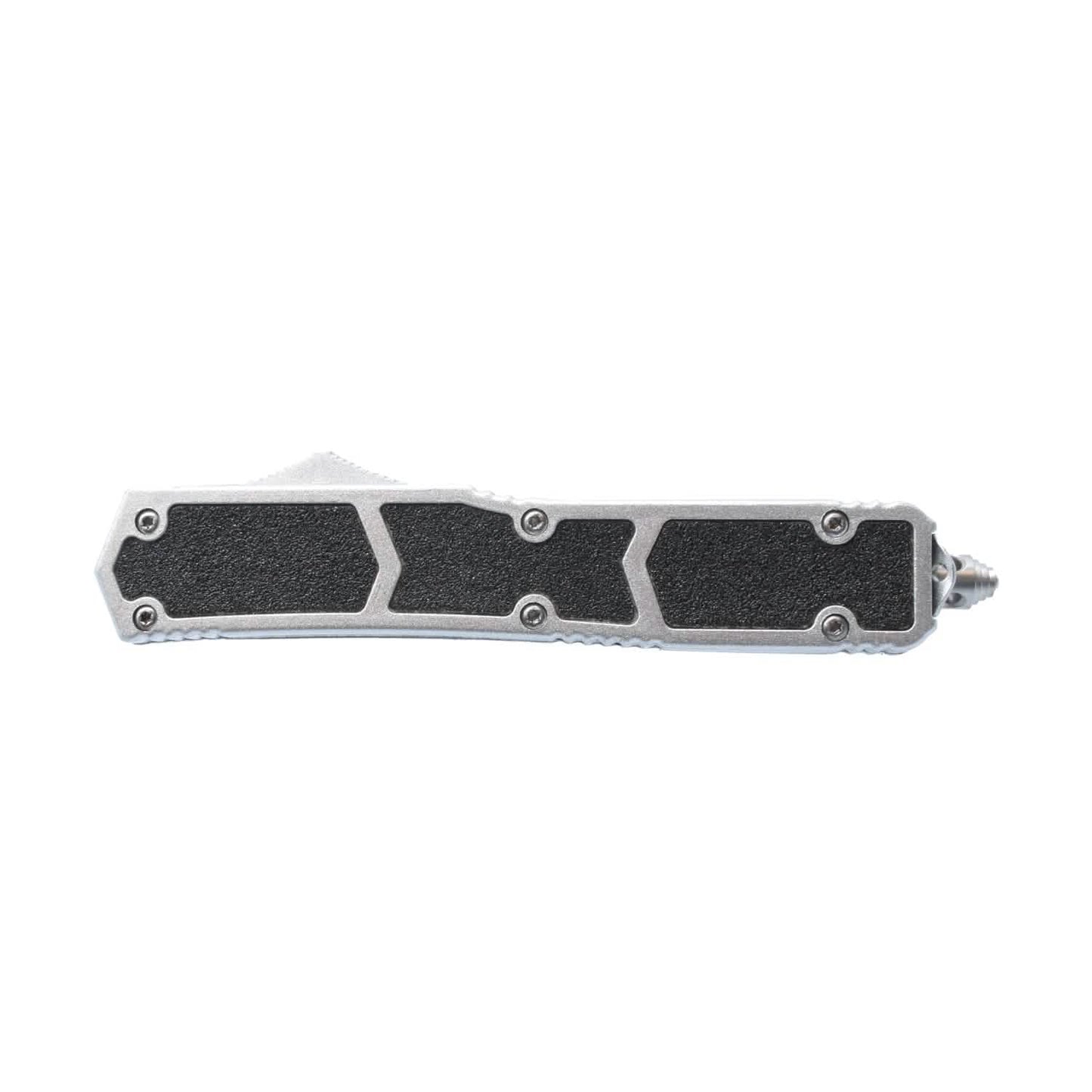 Zweischneidiges OTF-Springmesser mit Gürtelclip