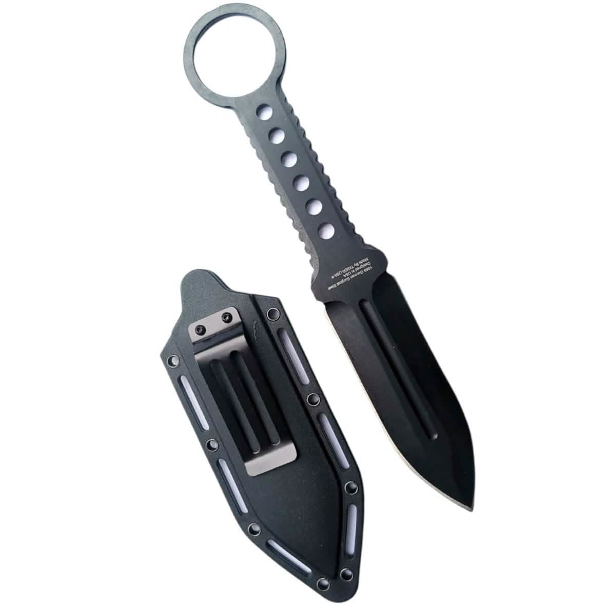 Doppelklingenfugemesser Full Tang mit Clip