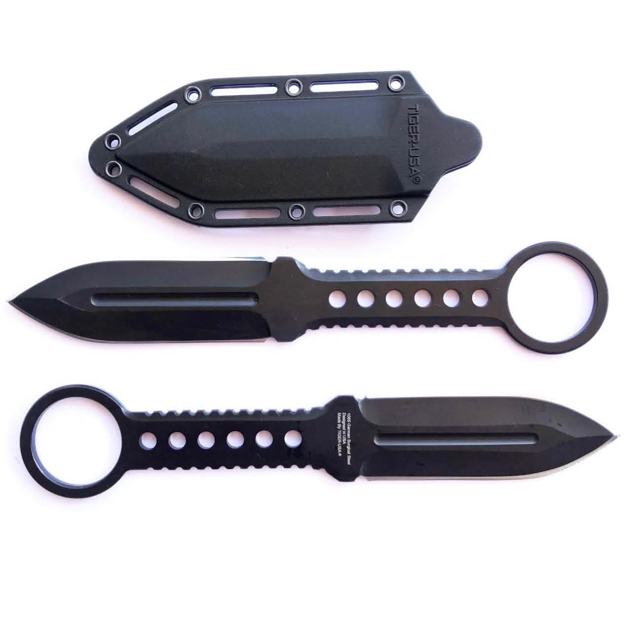 Doppelklingenfugemesser Full Tang mit Clip