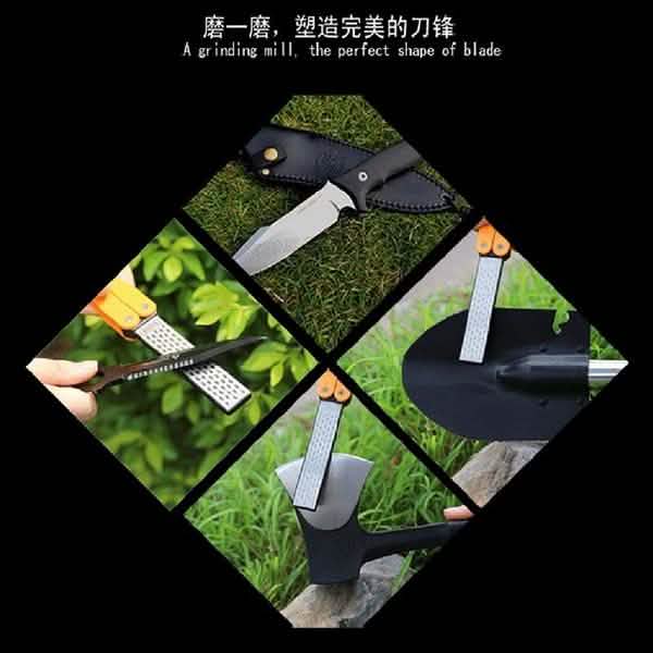 Doppelseitiger Taschen-Falt-Schärfer Diamant-Messerschärfer Outdoor