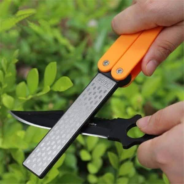 Doppelseitiger Taschen-Falt-Schärfer Diamant-Messerschärfer Outdoor