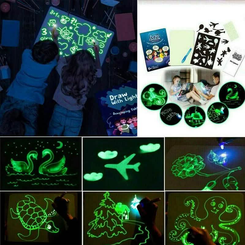 Draw With Light Kinder-Lerntablet Magische Zeichenplatte