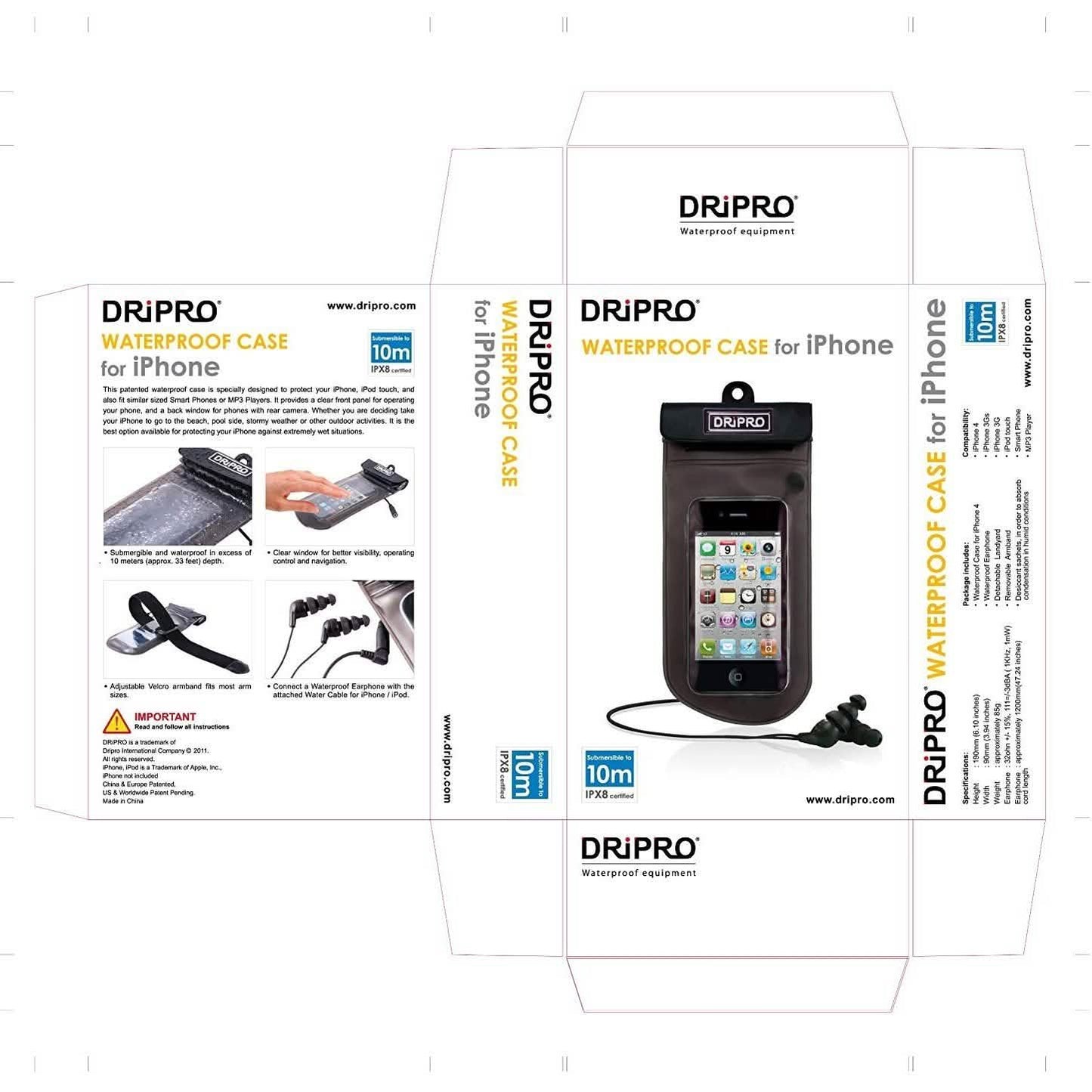 DriPro wasserdichte Hülle für alle Smartphones