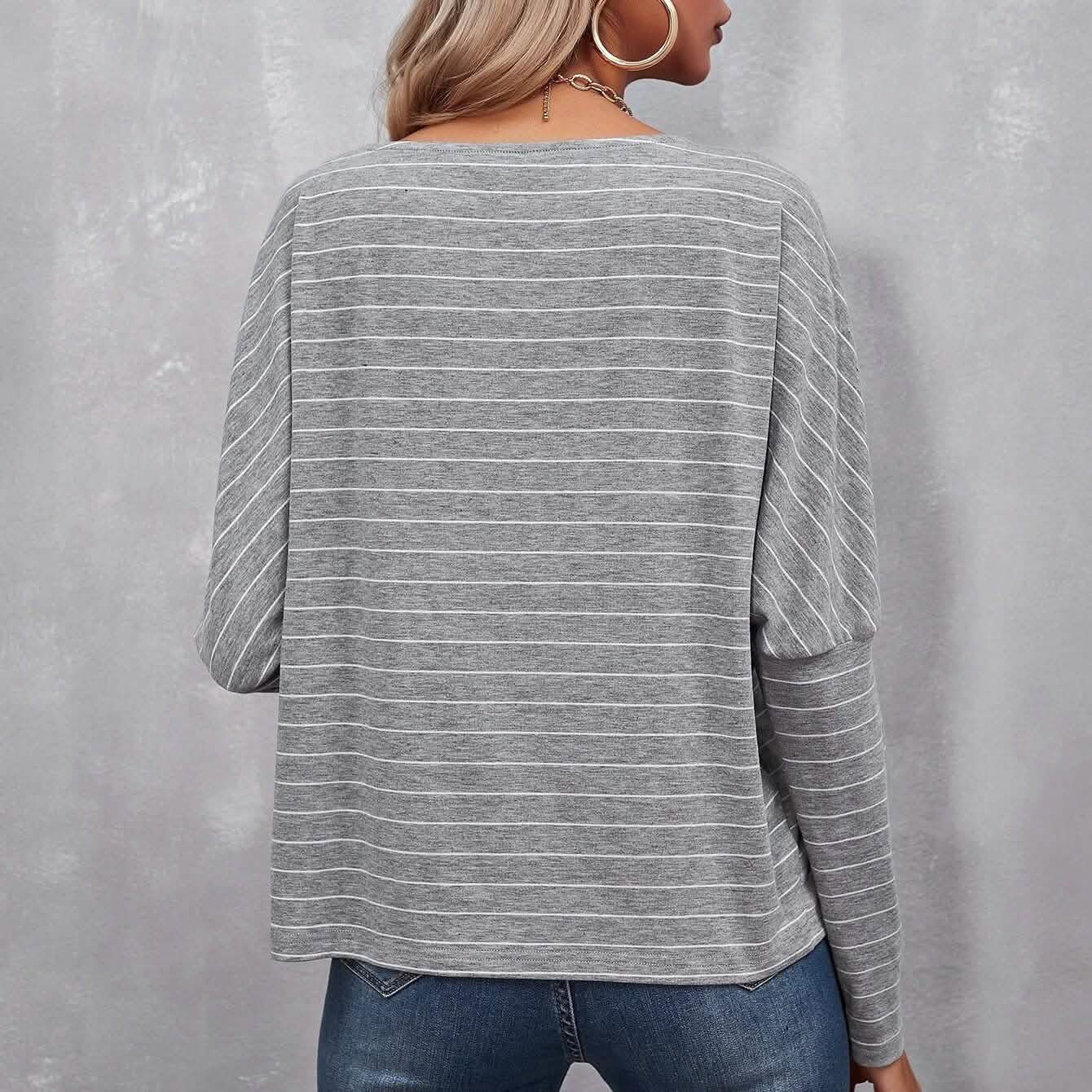 Oversized T-Shirt mit Streifen
