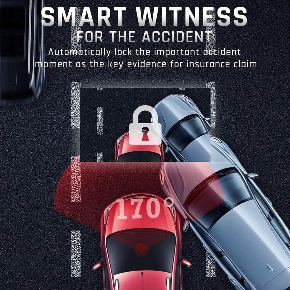 Dual Dashcam WiFi mit App FOCUWAY 1080P Front- und Innenkamera (Generalüberholt)