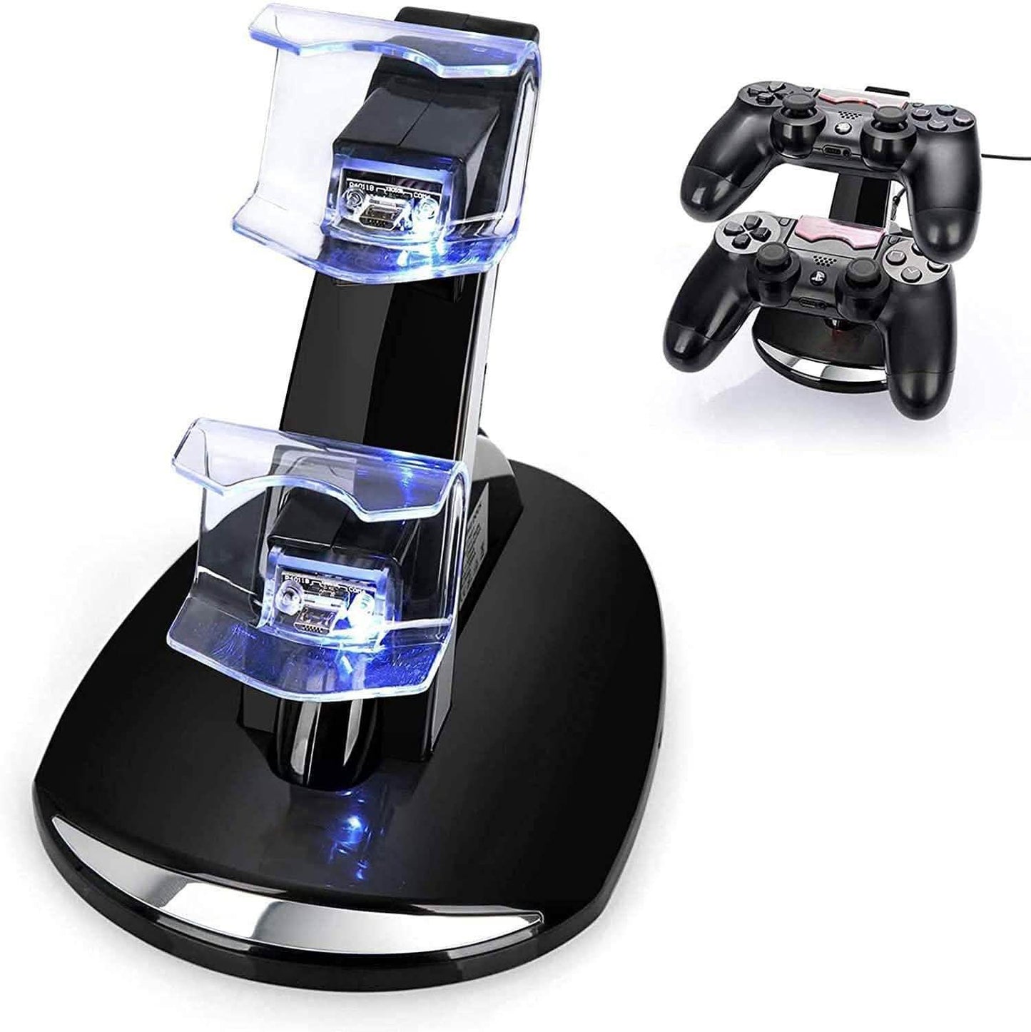 Duale USB-Schnellladestation mit LED-Anzeige für Sony PS4 Controller