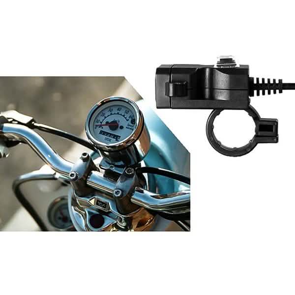 Dual-USB-Anschluss 9-24V Wasserdichtes Motorrad/Motorroller Lenker-Ladegerät/Adapter