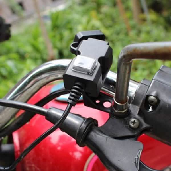 Dual-USB-Anschluss 9-24V Wasserdichtes Motorrad/Motorroller Lenker-Ladegerät/Adapter