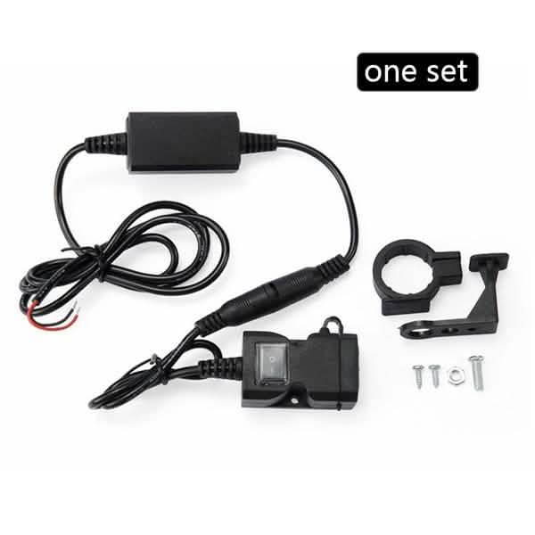 Dual-USB-Anschluss 9-24V Wasserdichtes Motorrad/Motorroller Lenker-Ladegerät/Adapter