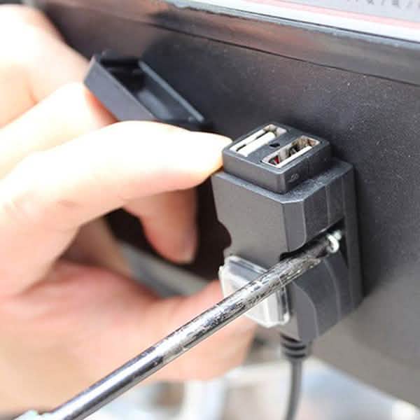 Dual-USB-Anschluss 9-24V Wasserdichtes Motorrad/Motorroller Lenker-Ladegerät/Adapter