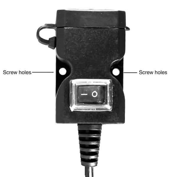 Dual-USB-Anschluss 9-24V Wasserdichtes Motorrad/Motorroller Lenker-Ladegerät/Adapter
