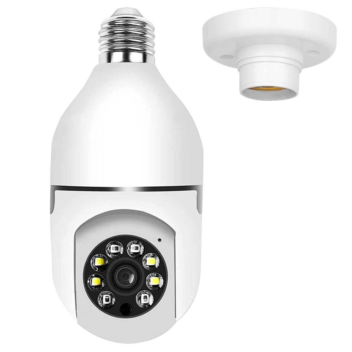 E27 WLAN-Glühbirnenkamera 1080P FHD WLAN IP Schwenk-Neige-Sicherheitsüberwachungskamera